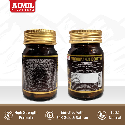 Aimil Shilajit Gold Capsules – Performance Booster