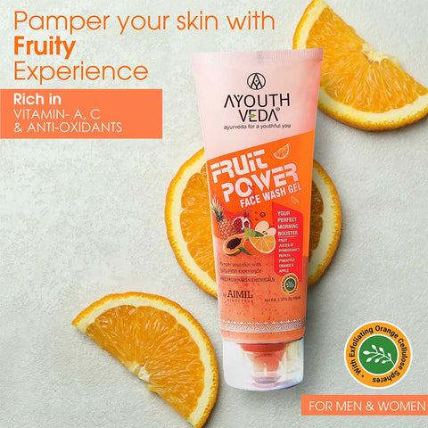 Ayouthveda Fruit Power Face Wash Gel 100ml