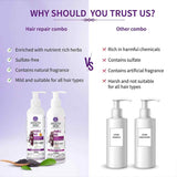 Ayouthveda Purple Rice Hair Care Combo (Purple Rice Shampoo 200g + Purple Rice Conditioner200g)