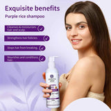 Ayouthveda Purple Rice Hair Care Combo (Purple Rice Shampoo 200g + Purple Rice Conditioner200g)