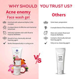 Ayouthveda Acne Enemy Face Wash Gel For Acne & Pimples (Net Qty-100 ml)