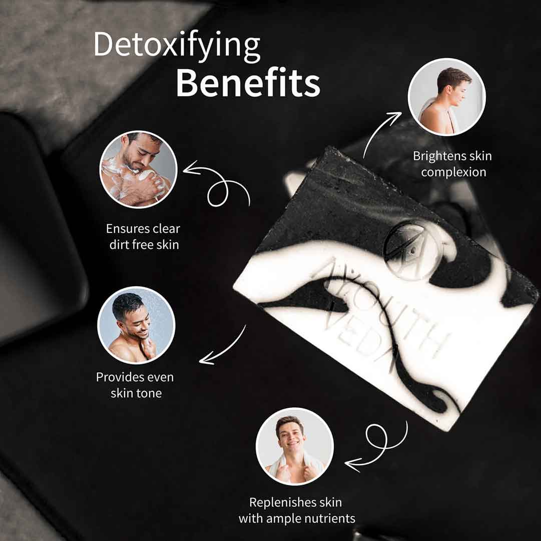 Ayouthveda Charcoal Detox Handmade Castile Soap 110gm