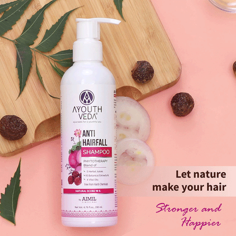 Ayouthveda Anti-Hair Fall Shampoo with Onion and Coffee  200ml