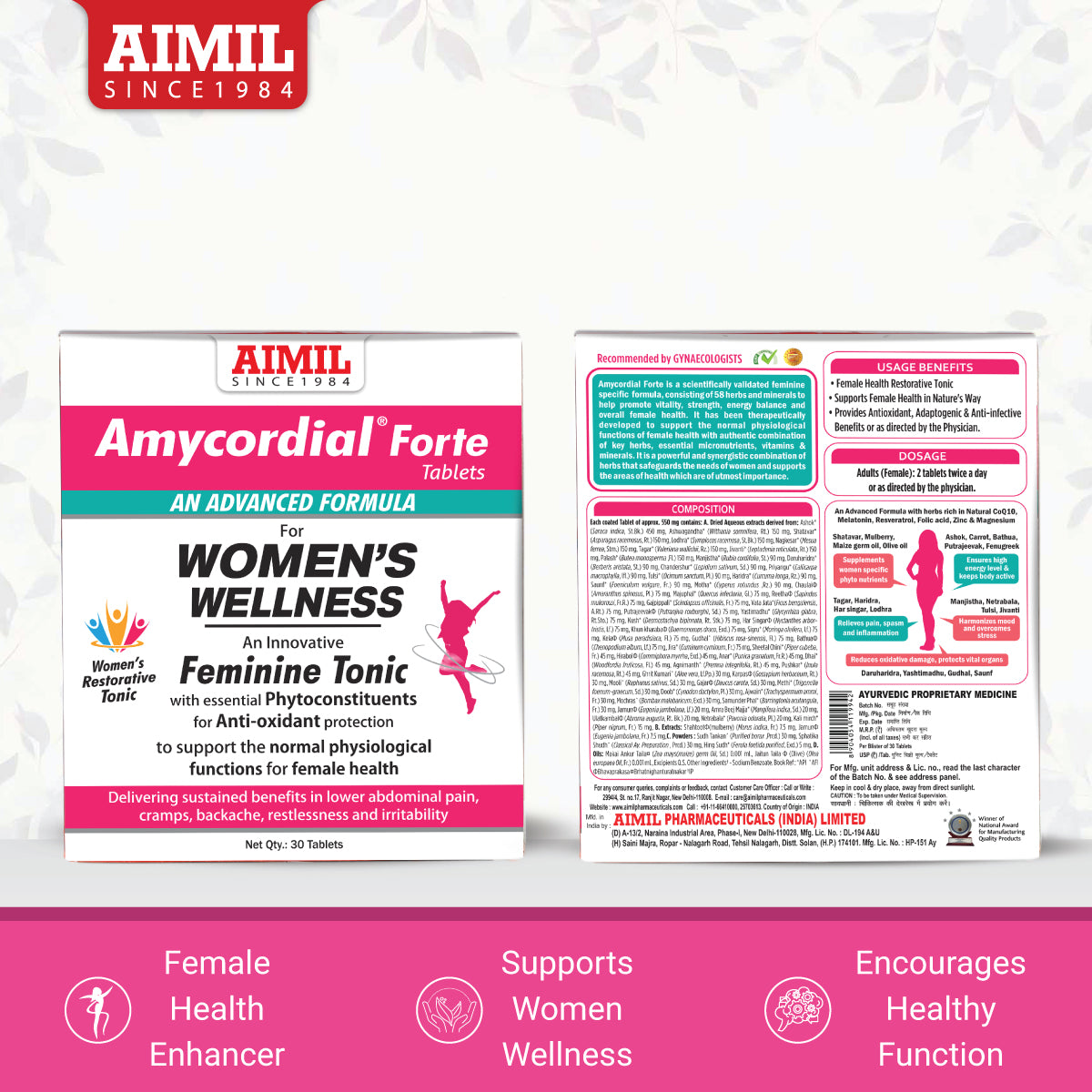 AIMIL Amycordial Forte Tablets (30 Tablets)