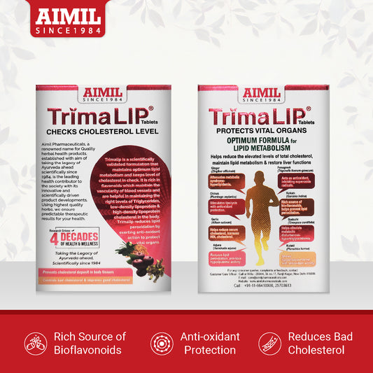 Trima Lip Tablets : Trims The Lipid Level In Nature's way