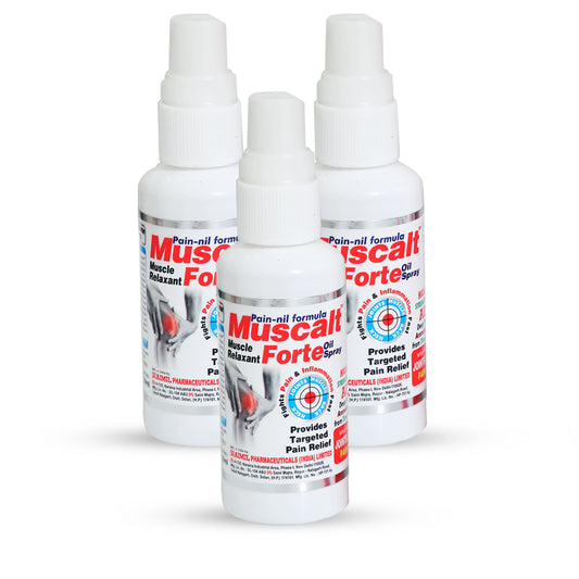 Muscalt Forte Oil Spray 60ml (Pack of 3)