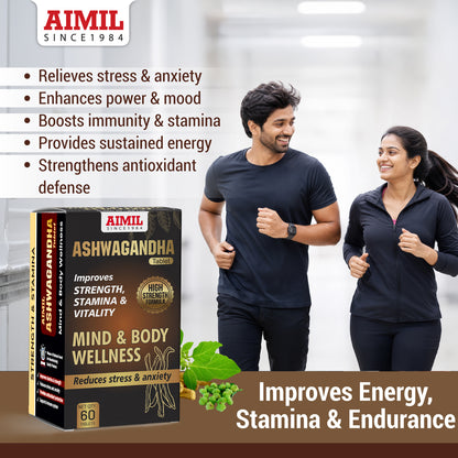 Ashwagandha Tablet (60 Tablets) Improve Strength & Stamina