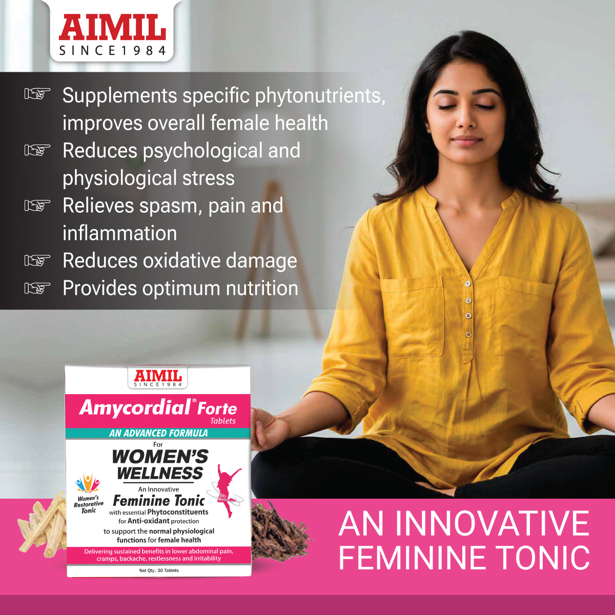 AIMIL Amycordial Forte Tablets (30 Tablets)