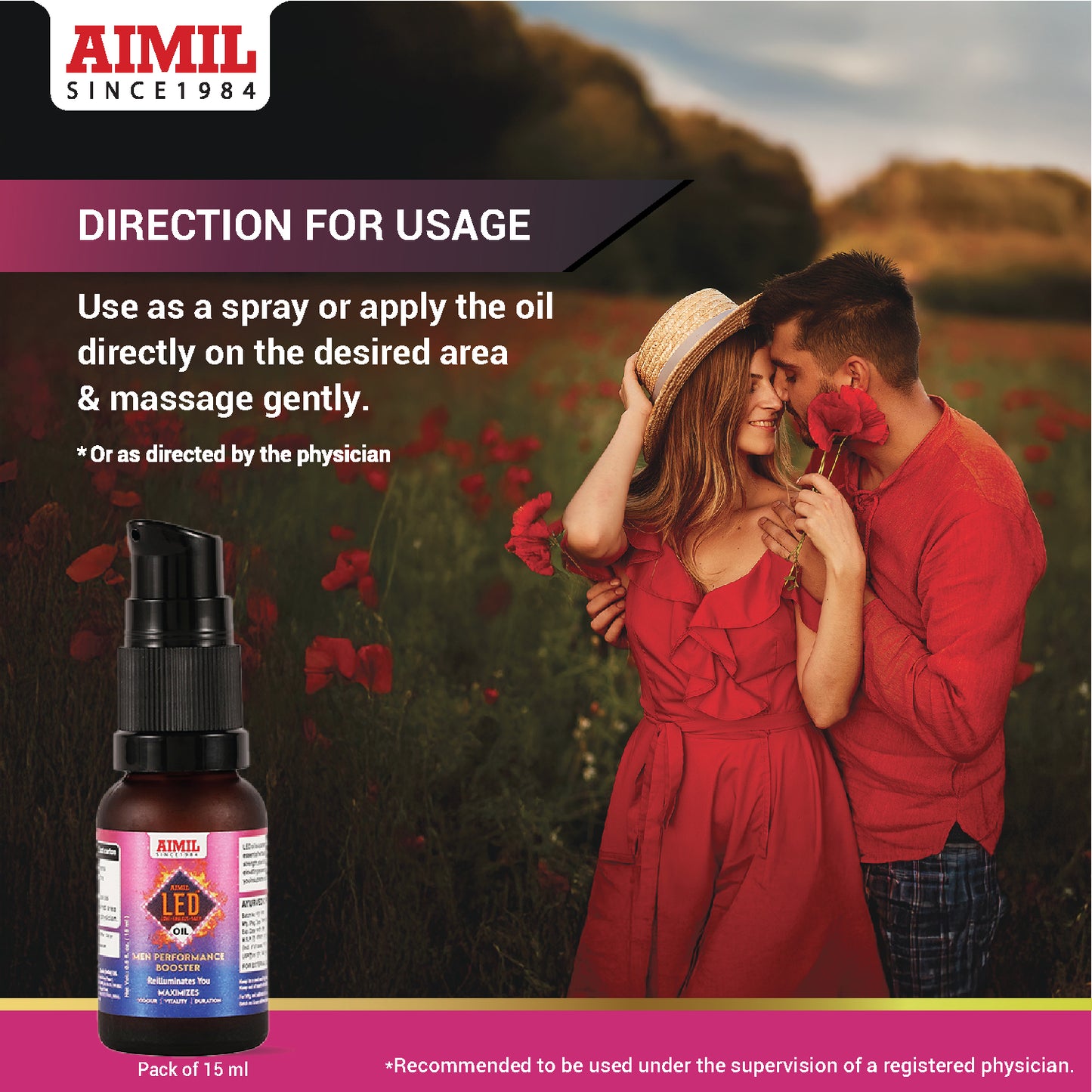Aimil LED Oil – Men Performance Booster