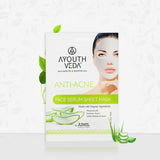 Ayouthveda Anti Acne Face Serum Sheet Mask (20g)