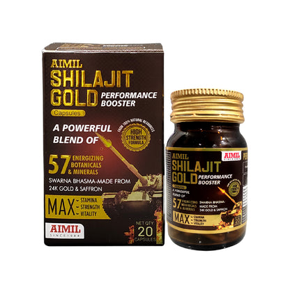Aimil Shilajit Gold Capsules – Performance Booster