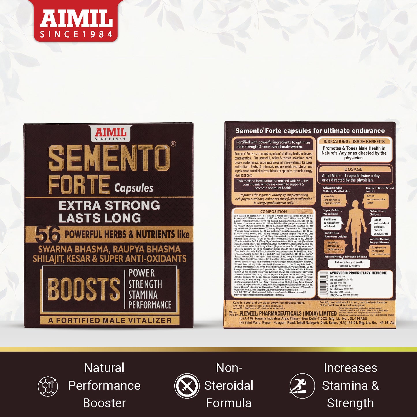 Semento Forte Capsules ( 20 Capsules)