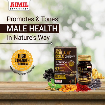 Aimil Shilajit Gold Capsules – Performance Booster