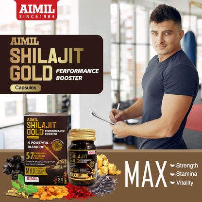 Aimil Shilajit Gold Capsules – Performance Booster