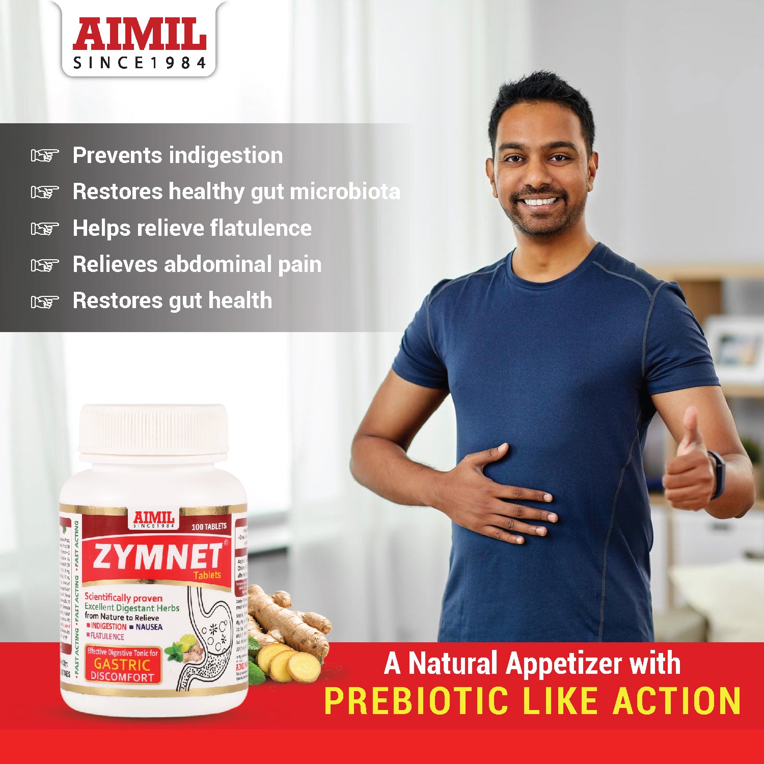 Buy Aimil Zymnet Tablets Ayurvedic daily digestive care for