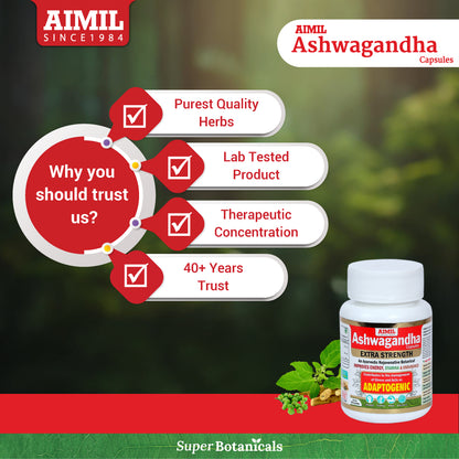 Aimil Ashwagandha Capsules (60 capsules)