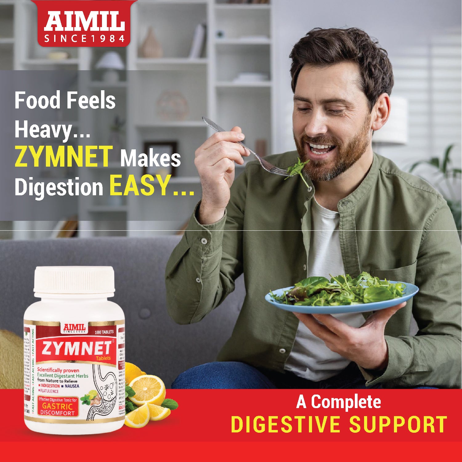 Buy Aimil Zymnet Tablets Ayurvedic daily digestive care for