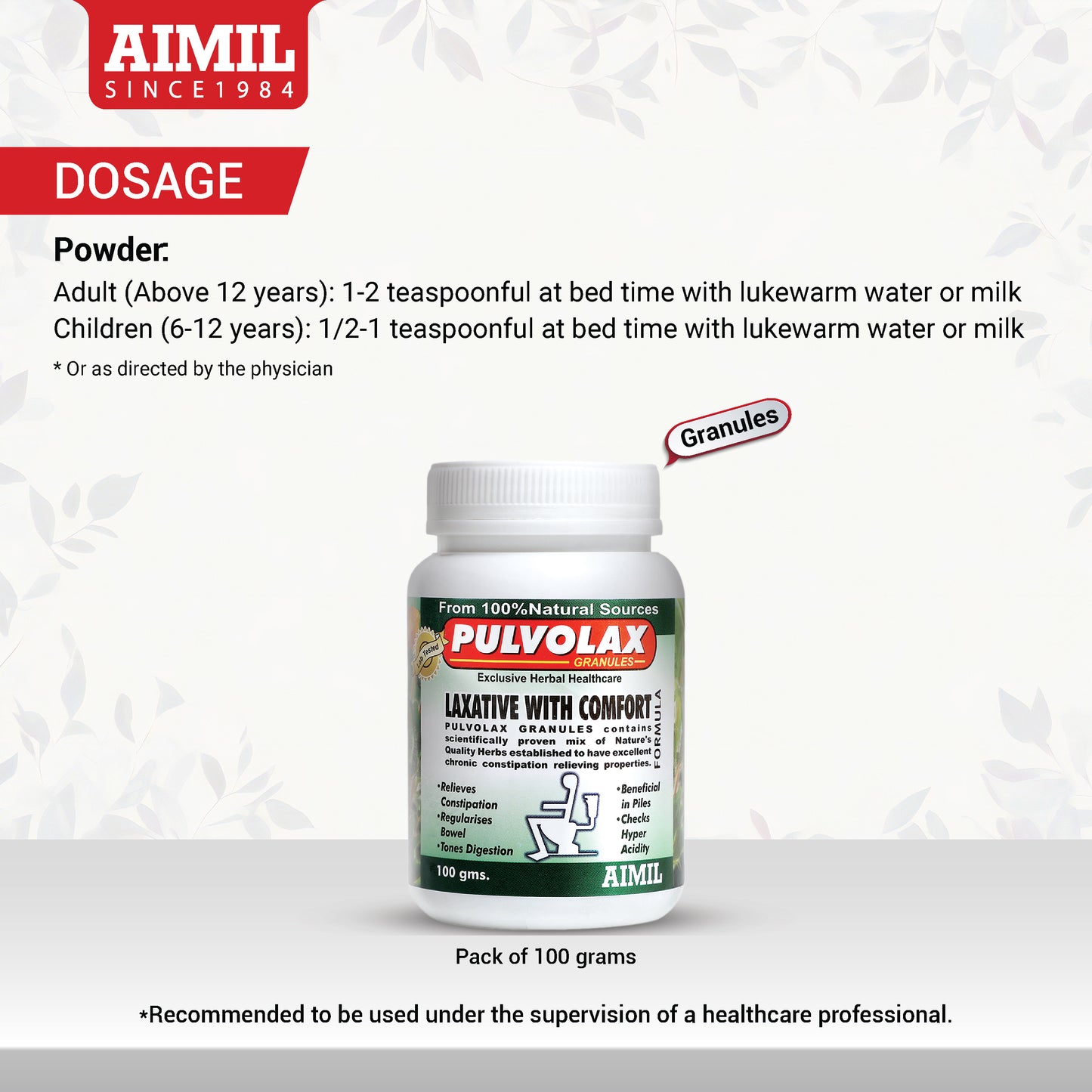 Pulvolax Granules (100 Gm)
