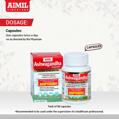 Aimil Ashwagandha Capsules (60 capsules)