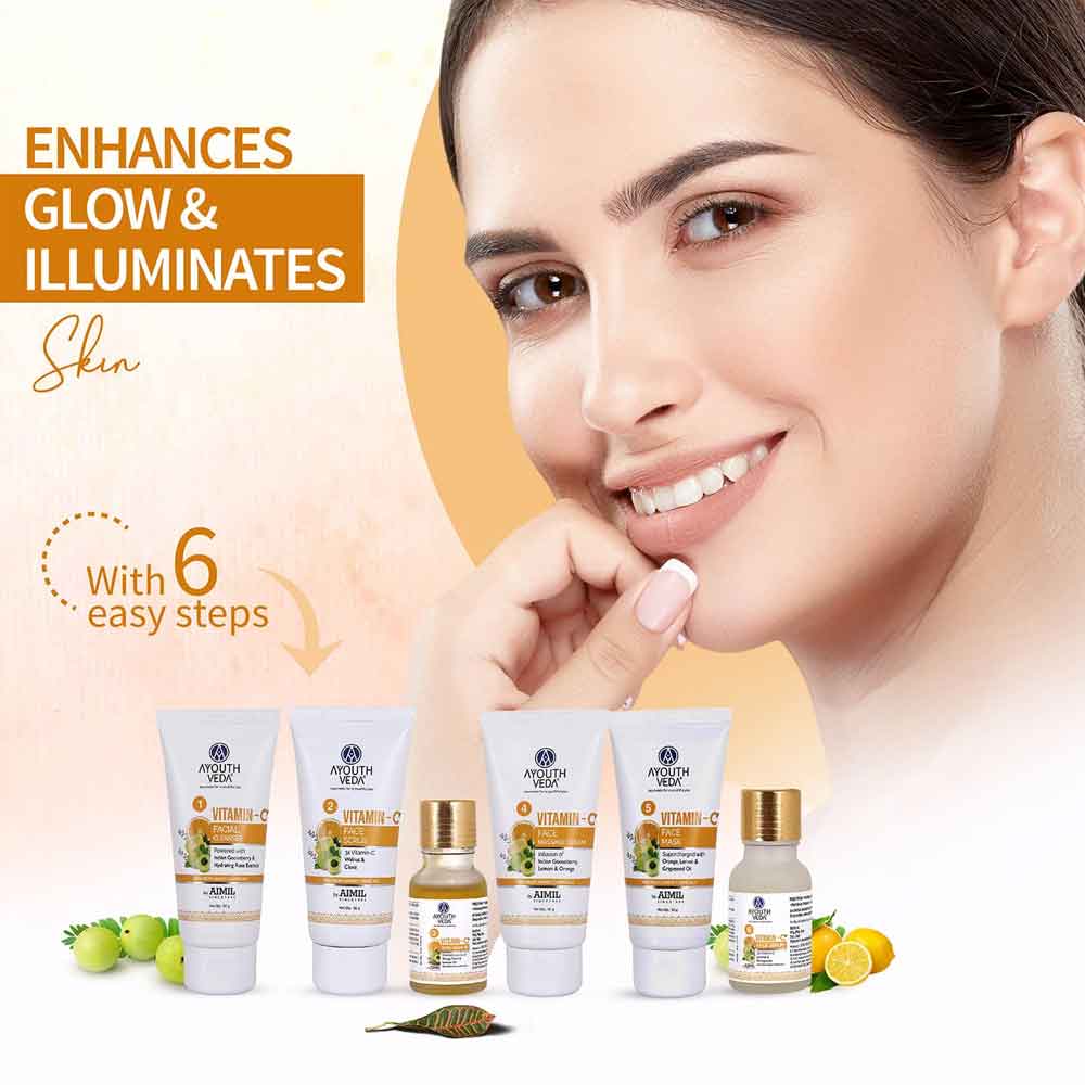 Ayouthveda Vitamin- C Facial Kit For Skin Brightening  (230gm)