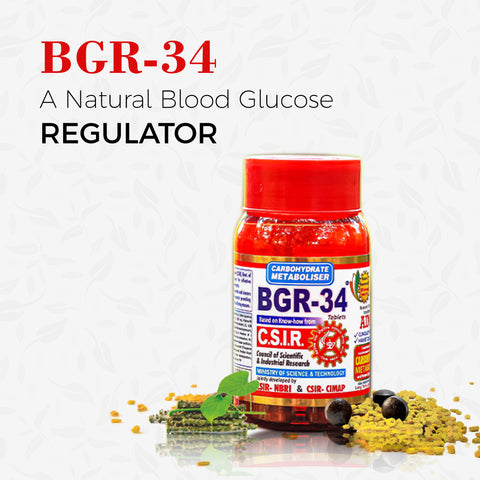 BGR 34 is a natural Blood Glucose regulator
