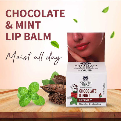 Ayouthveda Chocolate & Mint Lip Balm 10g