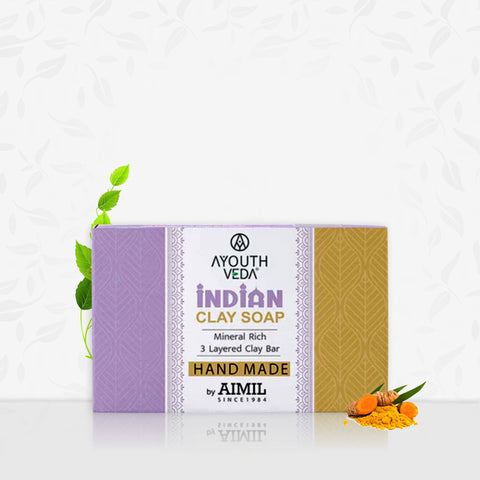 Ayouthveda Indian Clay Handmade Soap, 100 Gm