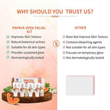 Ayouthveda Papaya Vera Facial Kit for glowing skin 230g