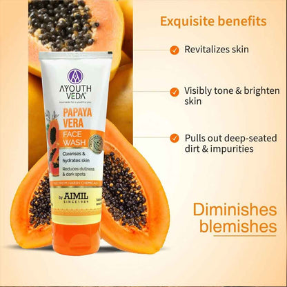Ayouthveda Papaya Vera Face Wash 100 gm