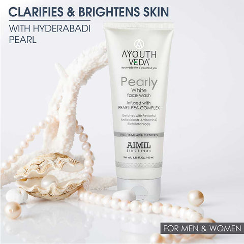 Ayouthveda Pearly White Face Wash 100ml