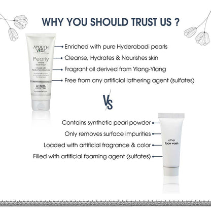 Ayouthveda Pearly White Face Wash 100ml