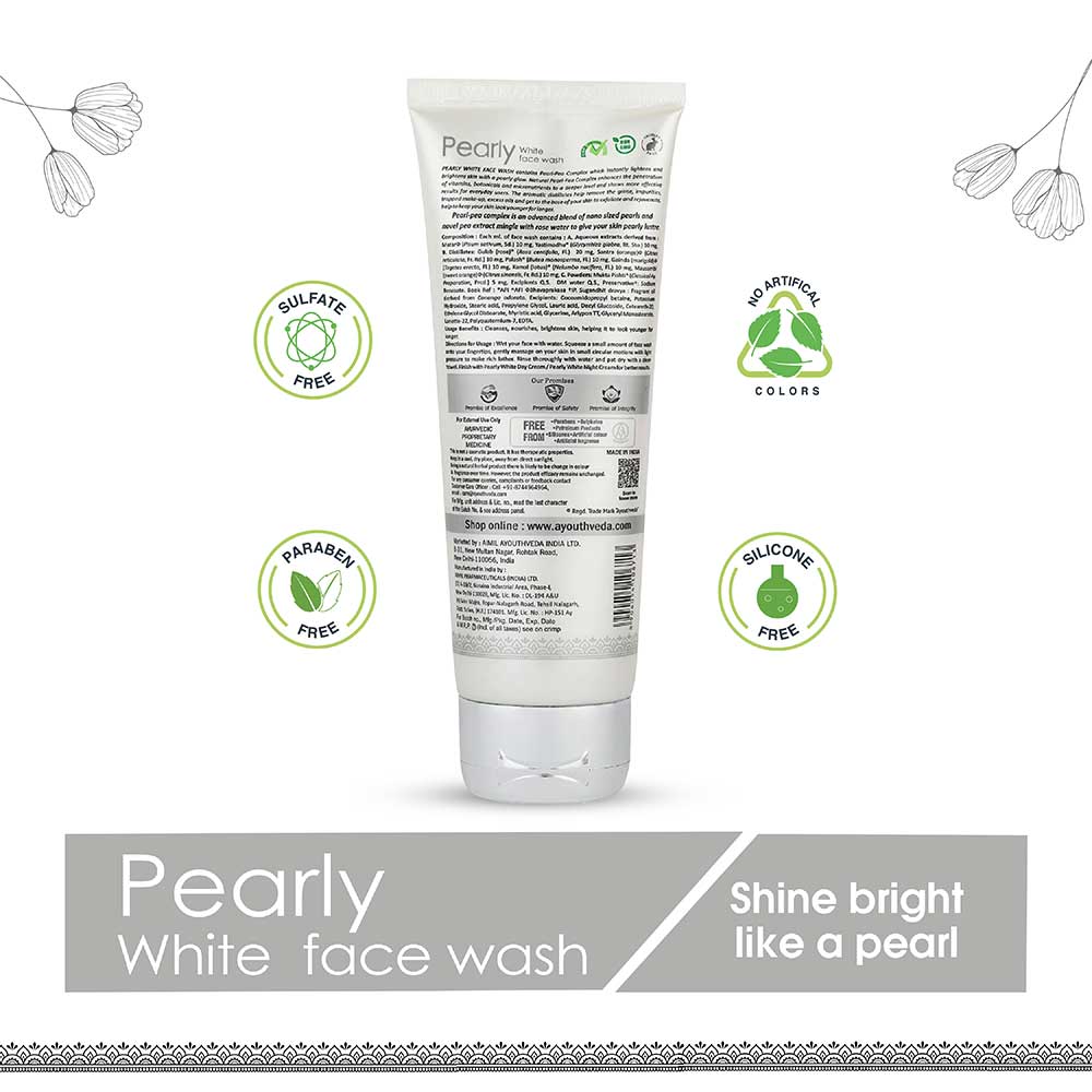 Ayouthveda Pearly White Face Wash 100ml