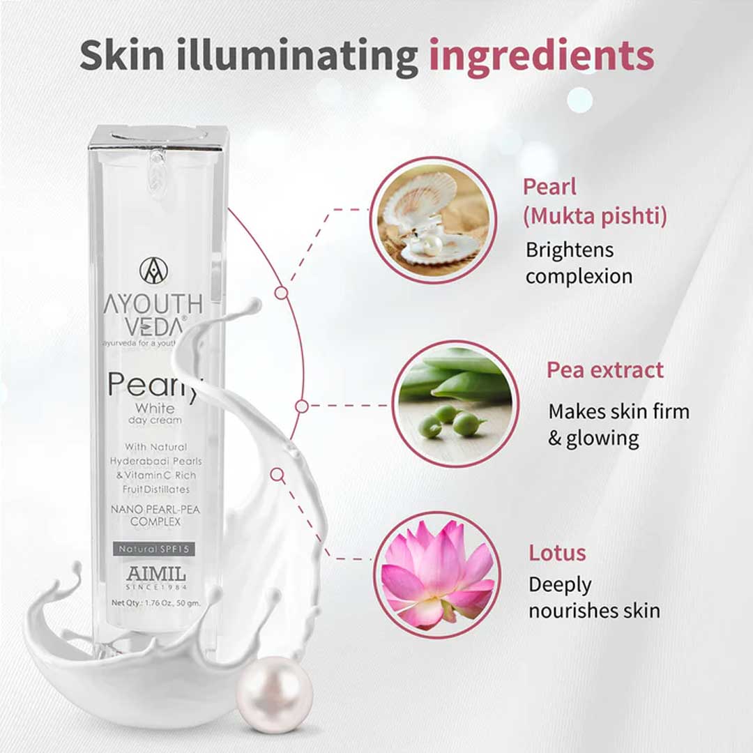 Ayouthveda Pearly White Day Cream 50gm