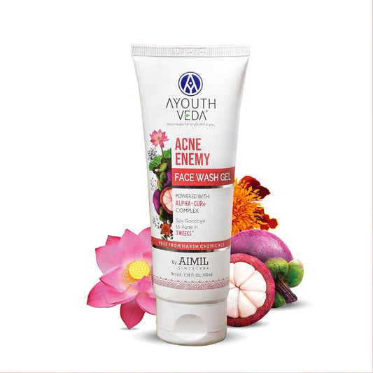 Ayouthveda Acne Enemy Face Wash Gel For Acne & Pimples (Net Qty-100 ml)