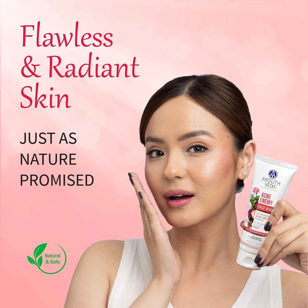 Ayouthveda Acne Enemy Face Wash Gel For Acne & Pimples (Net Qty-100 ml)