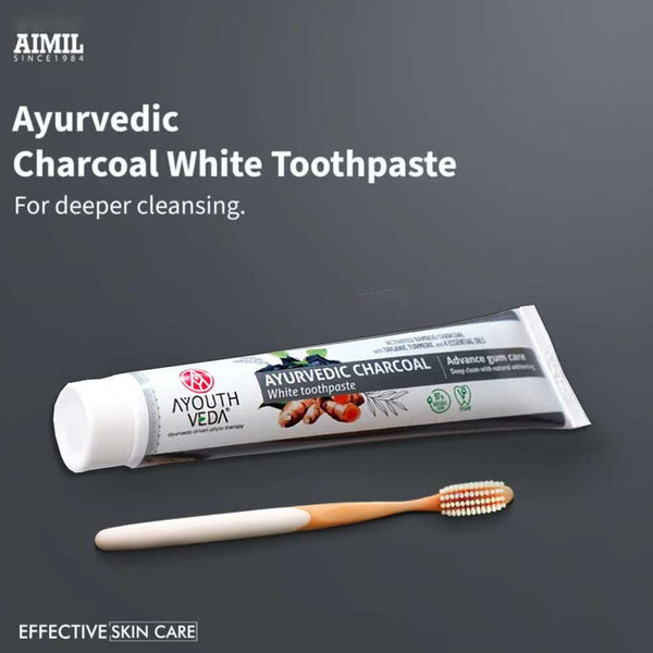 Buy Ayouthveda Charcoal Toothpaste Advanced Gum Care Natural Whitening ...