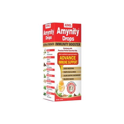 Exclusive Benefits of Amynity Drops  Advance immune support Eases breathing & clear respiratory airways Fights cold & sinus Improves digestion & metabolism Calms gastric discomfort Relieves nausea & vomiting Boosts anti-oxidant effect