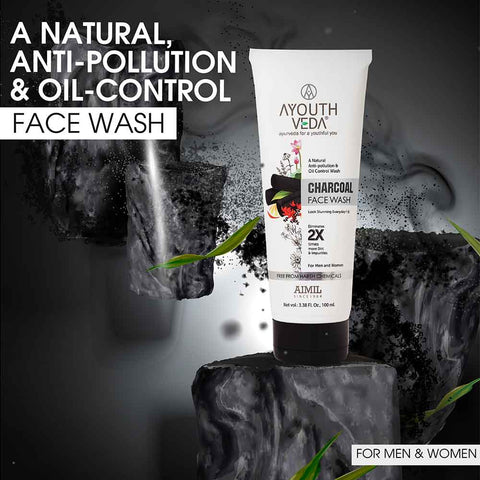 Ayouthveda Charcoal Face Wash (100ml)