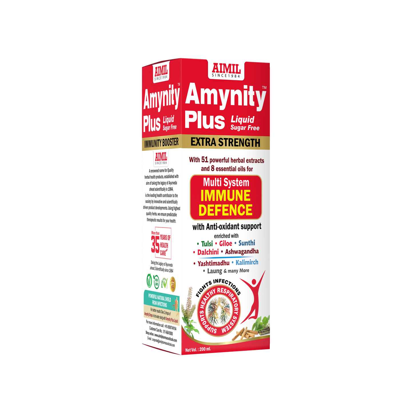 Amynity Plus Syrup Sugar Free (200 ML)