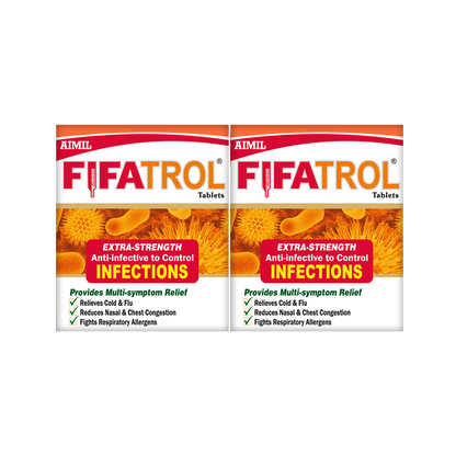 Fifatrol is a natural, effective remedy for cold, flu, infection & ache. It puts immune system in top notch form to fight off viruses & other infections, fastens recovery & eases the associated symptoms.
